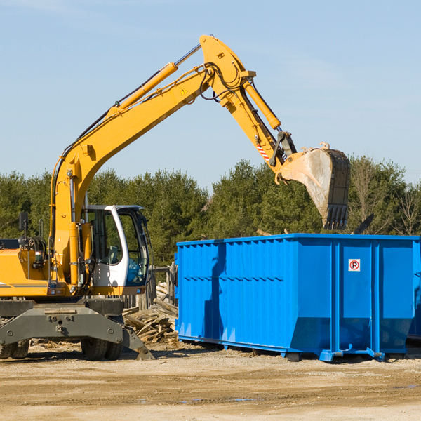 can i choose the location where the residential dumpster will be placed in South Pottstown Pennsylvania